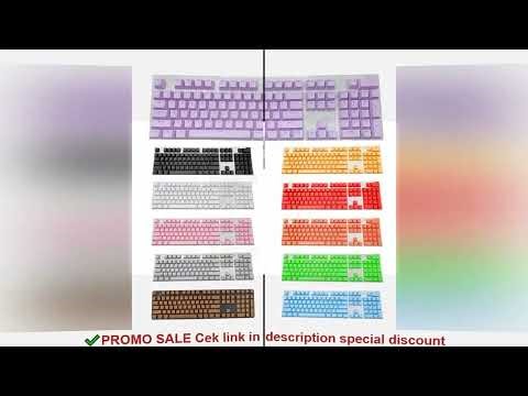 104pcs ABS Universal Mechanical Keyboard Keycaps Ergonomic Blank Keycaps For Cherry MX Keyboard Repl
