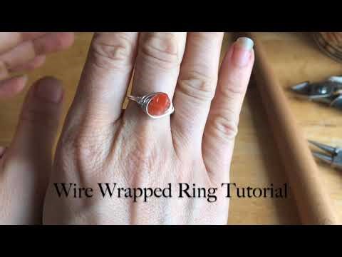 Wire Wrapped Carnelian Ring Tutorial - Free