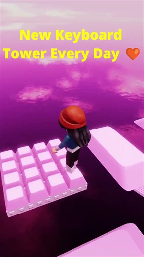 Hello Kitty ASMR Keys Tower 🎀⌨️ #roblox #asmr #keyboardsounds #clickykeyboard #hellokitty