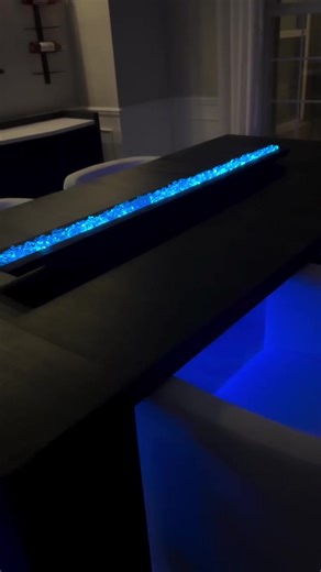 💙DIY LED Table Light💙 Hey-hey L💜VES! I am in loooove with the way this table light turned out 🥰🥰. 💙 I started out with 8 of the 4.75” wooden boxes from Dollar Tree. I used wood glue to attach them together. 💙 I cut a 1”x .5”x8’ down to 50”…cutting the ends at a 45° angle. ‼️Note‼️:The 8 wooden boxes do not equal the length of the 50” pieces of wood, so I cut a wooden plaque from Dollar Tree, to fill in the gap and to create ends (to hold the acrylic gems). 💙 I used wood filled to fill in