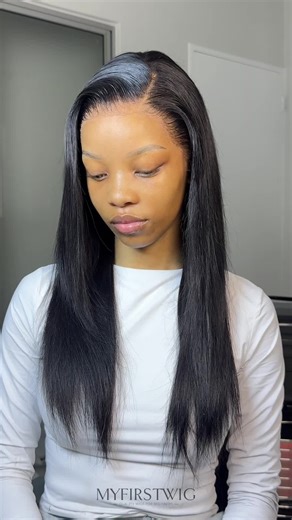 My First Wig on Instagram: "A few spritzes of this lightweight spray creates an undetectable, seamless blend between your wig and natural hairline.😍🙌 💗 Hair Item SPE064 from Myfirstwig.com 📷 Original video by Myfirstwig's unit & doll ms_siyaa #lacefrontwig #lacewig #straightwig #gluelesswig #humanhairwig"
