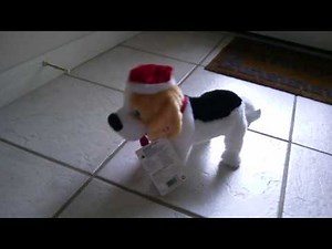 Christmas Pouncing Puppie Dog sings animated