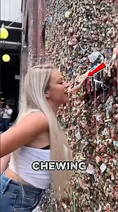 This Wall Is Made of Chewing Gum!
