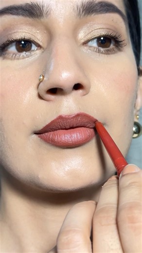 Muted red lip combo ✨ #ytshorts #makeup #lipcombo
