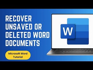 How to Recover Unsaved/Deleted Word Documents on Windows (100% works)