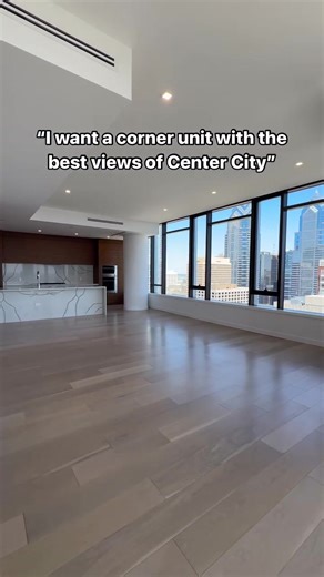 Ask and you shall recieve😌 Nestled in the heart of the city, this open-concept corner unit condo boasts the best panoramic views of the Philadelphia city skyline. Floor-to-ceiling windows flood the space with natural light, offering an uninterrupted, breathtaking vista of iconic landmarks. Listing price: $4,500,000 Visit the link in our bio to see it for yourself today😍🏡🔑 #phillyluxury #phillynewconstruction #phillyrealestate #nycrealestate
