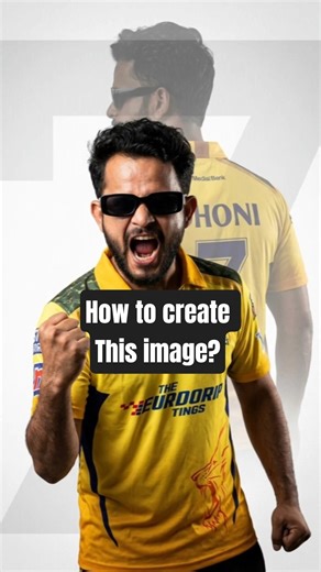 how to create ipl images with ai prompt? #ipl #trending #cricket #rcbvssrh