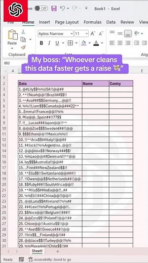 Open Microsoft Excel and Clean Data faster and get raised #excel #microexcel #exceltohtml
