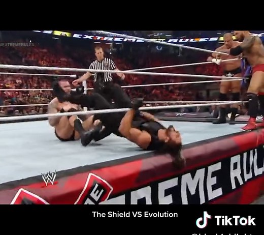 The Shield VS Evolution Extreme Rules 2014 Highlights HD #theshieldwwe #wweevolution #extremerules2014 #wwefan