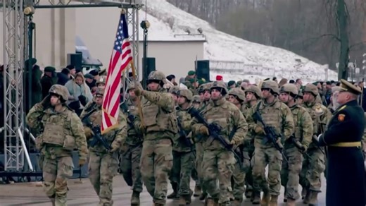 U.S. troops in Baltics show sign of unity to Ukraine