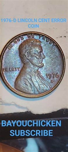 RARE 1976-D 1c struck on a Dime Planchet/RPM ERROR COIN WORTH BIG MONEY.. 💰💰💰