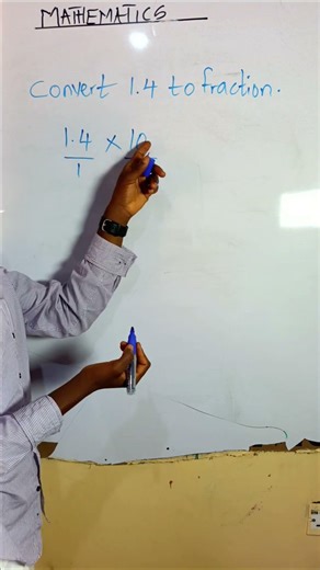 conversion of decimal to fractions made simple. #maths #fractions