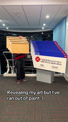 Day eleven of being unemployed?? Don’t talk to me or my son ever again…. #art #sculpture #error #windows #fart