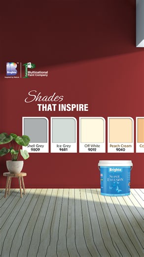 Transform your walls with a touch of elegance using Brighto Paints Super Emulsion shades. From bold to subtle hues, our silky smooth finish brings sophistication and enduring beauty to your space. Redefine your surroundings with colors that perfectly reflect your style! For more information visit the link below. 🌐 https://brightopaints.com/products/brighto-super-emulsion ☎ 08000-1973 📧 info@brightopaints.com #BrightoPaints #BrightoGroup #Since1973 #inspiredbynature #colorpalette #homedecoratin