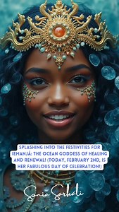 ✨ **Today is a Sacred Day of Global Celebration!** ✨ In **Brazil**, they honor **Iemanjá**, the Afro-Brazilian Sea Goddess of healing, emotional renewal, and protection. Iemanjá represents the nurturing power of the ocean, guiding those seeking fertility, intuition, and transformation. Her devotees offer flowers, candles, and gifts to the sea, seeking her blessings. 🌊 In **Ireland** and among pagans worldwide, we celebrate **Imbolc and Brigid**, the Goddess of fire, healing, and creativity, sig