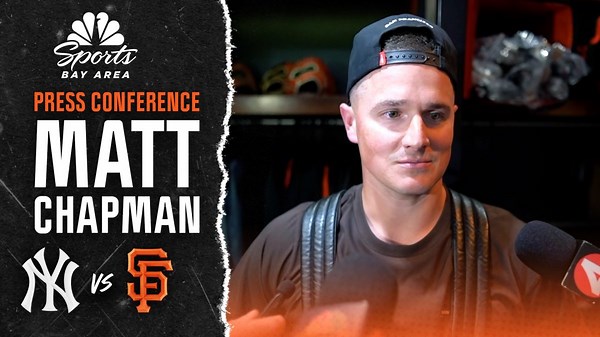 Matt Chapman tips his cap to Yankees ace Max Fried after Giants' shutout loss on Opening Night
