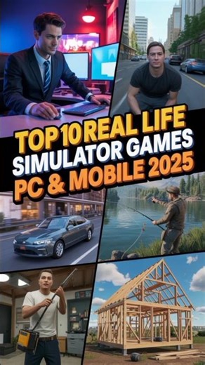 Top 10 Free Real Life Simulator Games | PC & Mobile #lifesimulator #freegames2025 #reallifegames