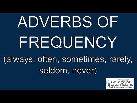 Adverbs of Frequency - Always, Often, Sometimes, Seldom, Never - Grammar in English