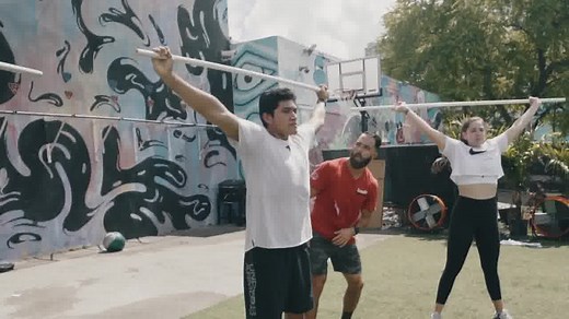 Shoulder Position in the Overhead Squat Seminar Staff Head Trainer Santiago Callejas demonstrates proper shoulder position in the overhead squat. Why is that important? Learn more at the CrossFit Level 1 Certificate Course. @crossfittraining #crossfit | CrossFit