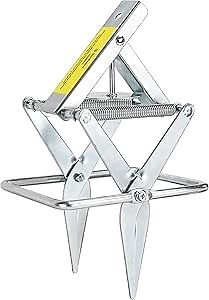 Mole Trap Heavy Duty Scissor Mole Trap for Lawns Galvanized Steel Reusable That Work Best Gopher Killer Easy One-Step Setup