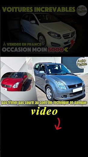 Suzuki Swift VOITURES FIABLES A VENDRE à MOINS 5 000 € (FRANCE)