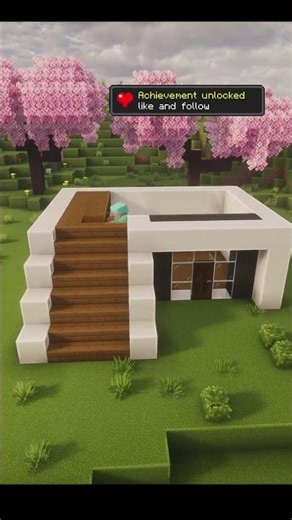 Modern House Tutorial 🏠 Easy | #minecraft #minecraftshorts #easyhouse