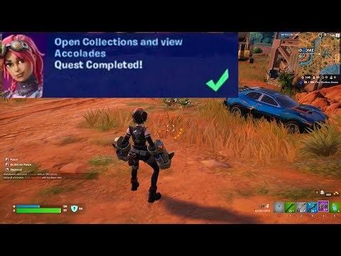 Open Collections and view Accolades Fortnite
