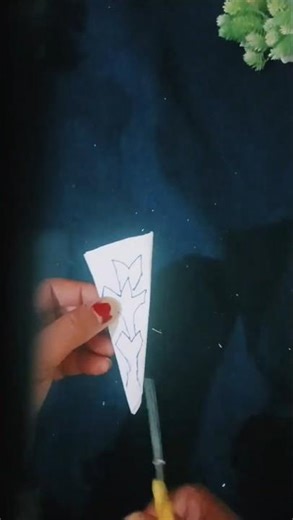how to make paper cutting ✂️# snowflake #design#craft shorts