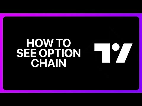 How To See Option Chain In TradingView Tutorial