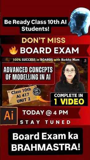 🤖 📢AI Modelling Secrets REVEALED! 🔥 Class 10 Unit 2 Complete @4PM | Full Marks Strategy | Barkha Mam