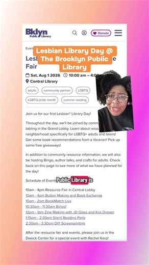 @Brooklyn Public Library why didn’t you tell me you were doing a Lesbian Library Day? 😍 🧡🤍💗 #wlw #nyc #brooklyn #sapphicbooks #thingstodoinnyc