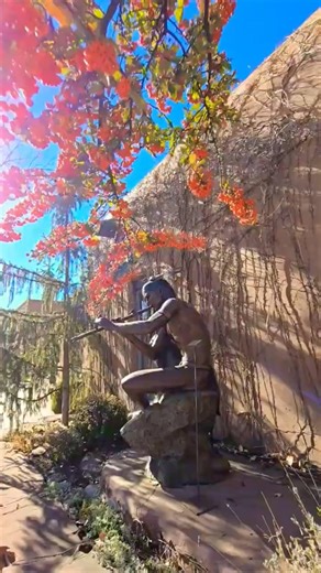 Explore Canyon Road Santa Fe to see over 100 art galleries adobe style buildings boutiques #shorts