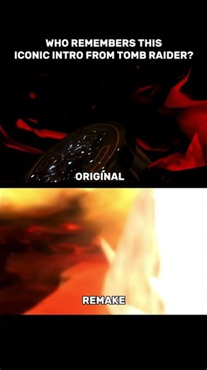 Tomb Raider Original V Remake Cutscene Comparison #gaming #tombraider
