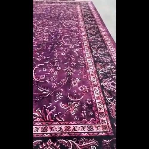 Purple Overdyed Turkish Runner Rug: Vintage Floral Oriental - Etsy