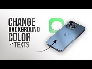 How to Change Background Color on Text Messages on iPhone (tutorial)
