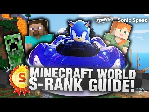 Sonic Racing CrossWorlds: Minecraft World Time Trial S-Rank (Sonic Speed) Guide!