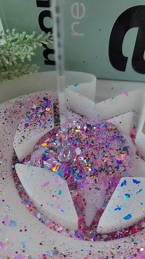 Who loves sparkles? This galactic beauty could probably be seen from space Sparkles and glitters all @resin_jules @mouldd_resin epoxy resin for that glass like finish Stars and moon mould @craftyopia #resinpour #resindesign #glittery #sparkles #Lilyminilli | Lily Minilli