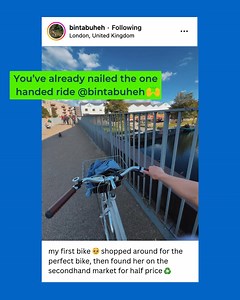 Found the perfect ride and a perfect deal 🚲Half-price happiness thanks to going second-hand on Gumtree. Who knew saving could be this fun? @bintabuheh did! 💸💚 Check #SecondHandFiret #ThriftedTreasure #RideOn | Gumtree UK