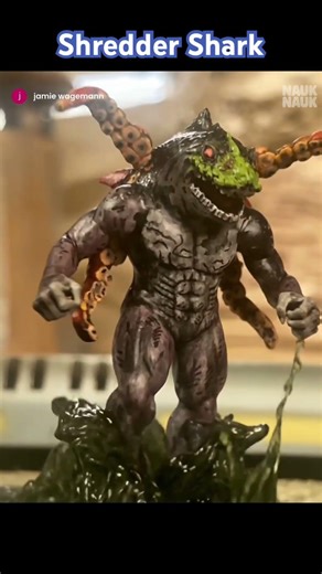 Shredder Shark Heroclix tmnt repaint