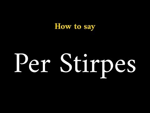 How to Pronounce Per Stirpes (Legal Term)
