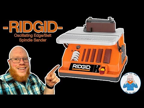 RIDGID- Oscillating Edge/Belt Spindle Sander-HANDS ON REVIEW!#ridgid #ridgidtools #woodworking#tools