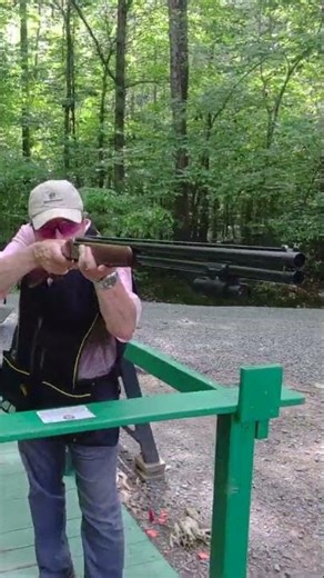 Shooting flying rabbit clay targets captured on ShotKam Gen3. #shorts