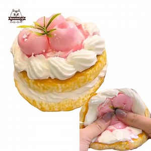 Handmade Cherries Cake Food Taba Squishy Squeezable Stress Relief Sensory Fidget Toys - Etsy