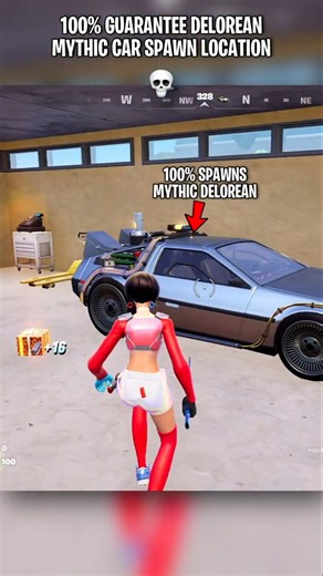 Guarantee Delorean Mythic Car Spawn Location in Fortnite Chapter 7 🤯 #fortnite #fortniteclips