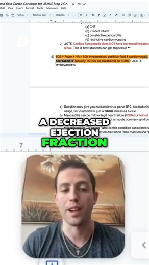 Acute Myocarditis: Symptoms You Cannot Miss #usmle #step2