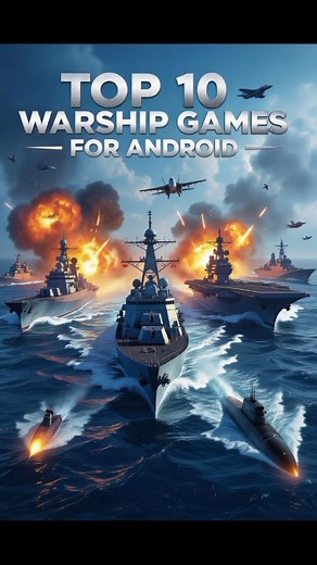 Top 10 Best Warship Games For Android #warshipgames #navalbattle #top10games #battleshipgames