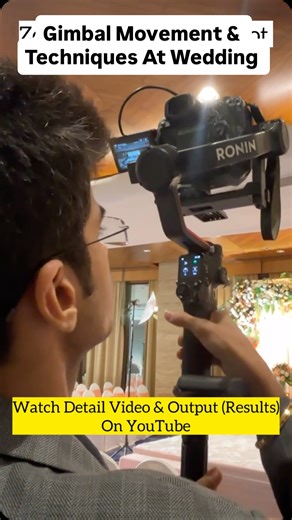 Photography Educators on Instagram: "Gimbal Movements you can shoot a wedding with any gimbal or camera [photography educators , gimbal movement , camera operating techniques ] #cameramovement #gimbal #photographyeducators #gimbaloperator #weddingshoot"