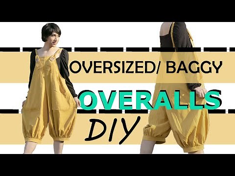 Oversized/ Baggy Overalls DIY Sewing Tutorial