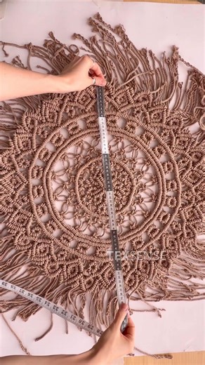 🔥New tutorial! Macrame round rug ✨ ‪@TEXSENSE‬ #macrame #macrametutorial #rug