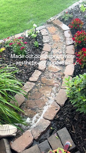 Flowerbed Downspout Makeover: Peaceful, Stylish Garden Upgrade